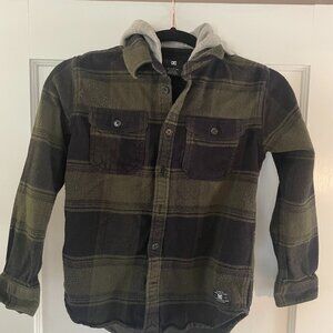 DC Kids Hooded Flannel